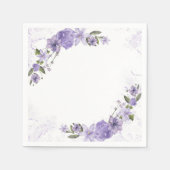 Lila Serviette (Vorderseite)