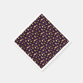 Lila Servietten aus Leopard/Gepard (Ecke)