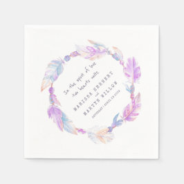 Lila Servietten für Hochzeiten