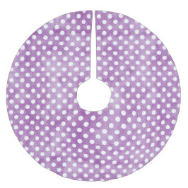 Lila Shabby Chic Dots - Weihnachtsbaumrock Polyester Weihnachtsbaumdecke