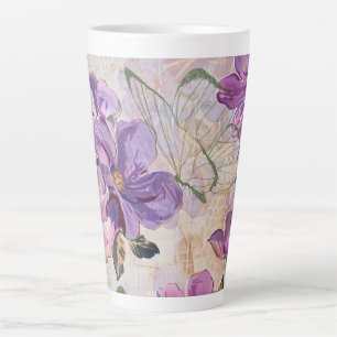 Lila Shabby Hütte Butterfly Milchtasse
