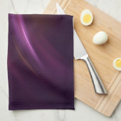 Lila Shades Abstrakt Blume Fantasie Geschirrtuch (Viertel Falte)