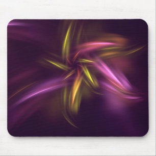 Lila Shades Abstrakt Blume Fantasie Mousepad