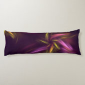 Lila Shades Abstrakt Blume Fantasie Seitenschläferkissen (Rückseite)