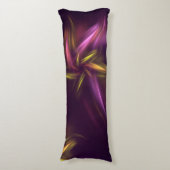 Lila Shades Abstrakt Blume Fantasie Seitenschläferkissen (Vorderseite Vertikal)