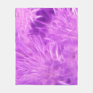 Lila Shades-Blume verändert Fleecedecke