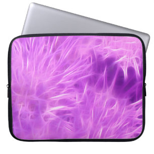 Lila Shades-Blume verändert Laptopschutzhülle