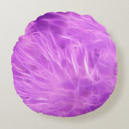 Lila Shades-Blume verändert Rundes Kissen