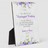 Lila Shades Blume Zweige nicht verbunden Hochzeit Fotoplatte (Seite)