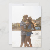 Lila Shades Foto Wedding Einladung (Rückseite)