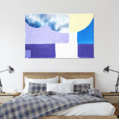 Lila Shades Leinwanddruck (Insitu (Schlafzimmer))