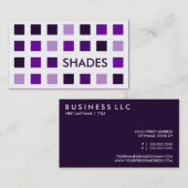 LILA SHADES (Mod-Quadrate) Visitenkarte (Vorne/Hinten)