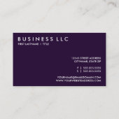 LILA SHADES (Mod-Quadrate) Visitenkarte (Rückseite)