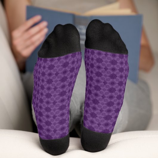 Lila Shape Fusion Socken (Unterseite)