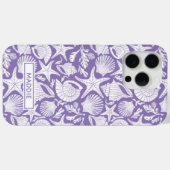 Lila Shells Personalisiertes Case-Mate iPhone Case (Rückseite (Horizontal))