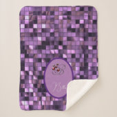 Lila Sherpadecke (Vorderseite)