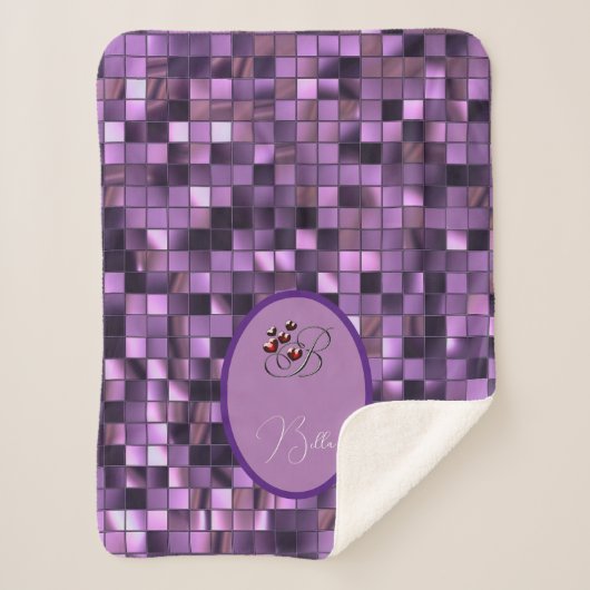 Lila Sherpadecke (Vorderseite)