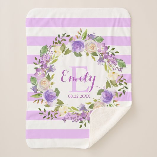 Lila Sherpadecke (Vorderseite)