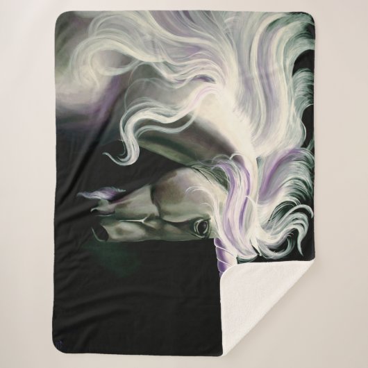 Lila Sherpadecke (Vorderseite)