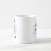 Lila Shih Tzu: Ich Liebe meine Pfoten und Kaffee Kaffeetasse (Mittel)