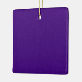 Lila Shimmer Square Ornament - individuell einstel (Links)