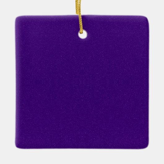 Lila Shimmer Square Ornament - individuell einstel (Vorderseite)