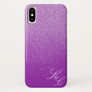 Lila Shimmer-Staub Personalisierte Telefonzelle Case-Mate iPhone Hülle
