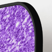 Lila Shiny Glitzer Pickleball Schläger (Linke Seite)