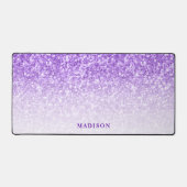 Lila Shiny Glitzer Schreibtischunterlage (Vorderseite)