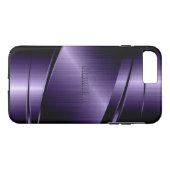 Lila Shiny Metallic Design Case-Mate iPhone Hülle (Rückseite (Horizontal))