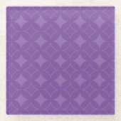 Lila Shippo-Muster Glasuntersetzer (Vorderseite)