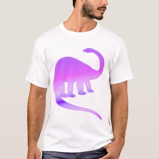 Lila Shirt des Apatosaurus-(Brontosaurus) (Vorderseite)