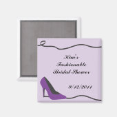 Lila Shoe Magnet (Vorderseite/Rückseite)