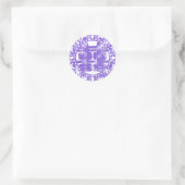 Lila Shuan Xi Runder Aufkleber (Tasche)