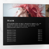 lila silber Agate Trifold Broschüre (Innen Erste Seite)