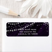 Lila & silber Diamond Bling Glam Sparkle (Insitu)