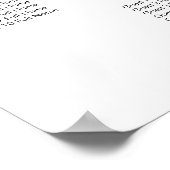 Lila Silber-Grau-Aquarelltafel Poster (Ecke)