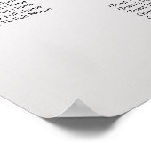 Lila Silber-Grau-Aquarelltafel Poster (Ecke)