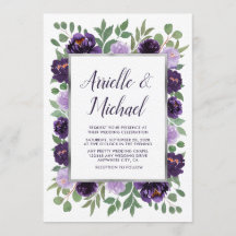 Lila Silberblume Eukalyptus-Hochzeit