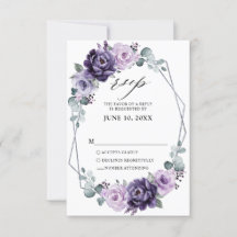 Lila Silberblume Geometrische Hochzeit