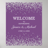 Lila Silberbridfeier Poster (Vorne)