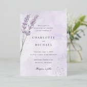 Lila Silberfolie Folieneinladung (Stehend vorne)