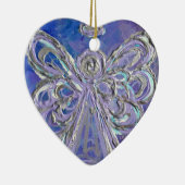 Lila Silbergeländer Keramik Ornament (Rechts)