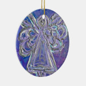 Lila Silbergeländer Keramikornament (Rechts)