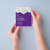 Lila Silberhochzeitlicher FLYER für das niedrigste (Gruppe)