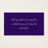 Lila, silberne Blüte mit Schmetterlingen Gefälligk (Rückseite)