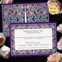 Lila silberne florale Schwert königliche Hochzeit