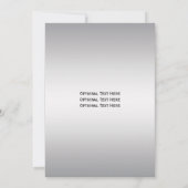 Lila silberne mit Filigran geschmückte Einladung (Rückseite)