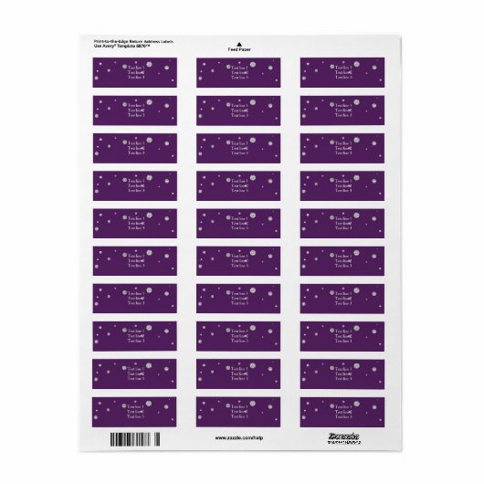 Lila silberner Glitzer-elegante (Vorne)