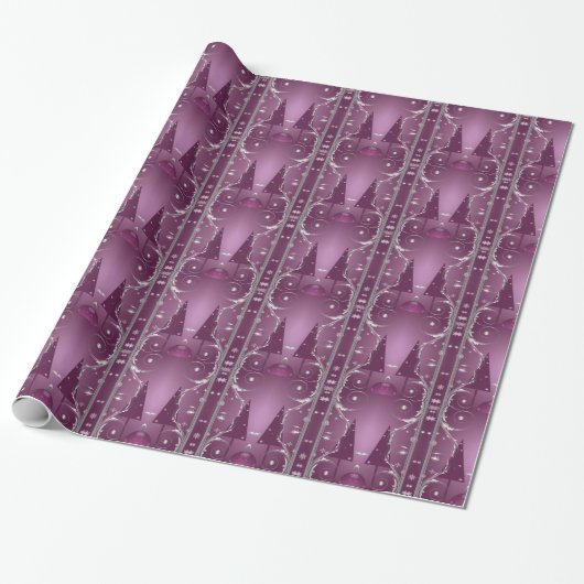 Lila Silberschmiedepapier Geschenkpapier (Ungerollt)